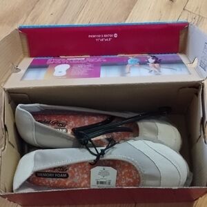 Beige Memory Foam Ballet Flats